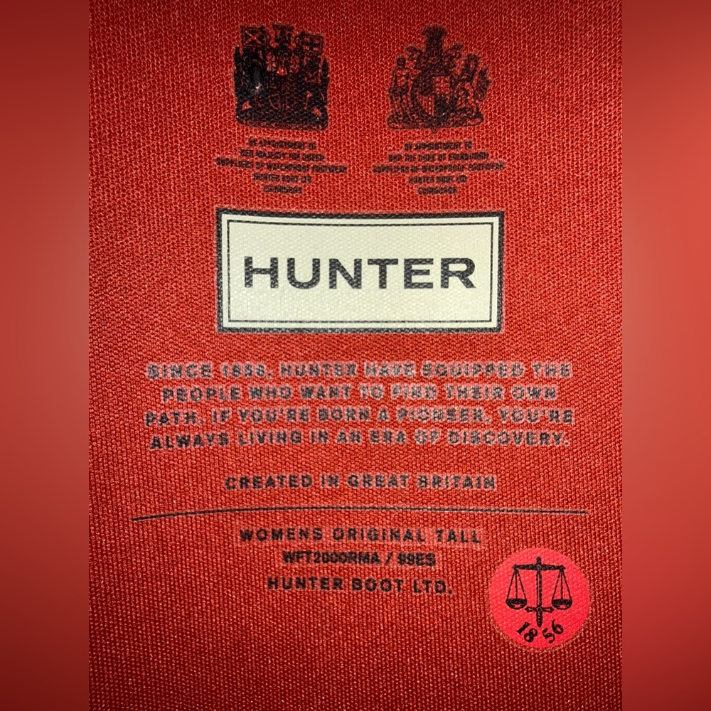 Hunter Women's Original Tall Red Boots - Picture 3 of 7
